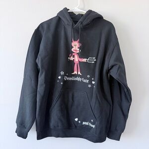 Black Paul Frank Devilishly Cute hoodie #goth #punk